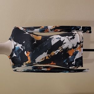 CIS Multicolored Long Sleeve Top, Size Medium